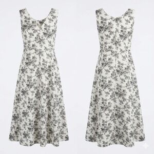 Chadwicks Real Comfort Dress Size 10 Midi Floral Vacay Workwear Brunch Coastal